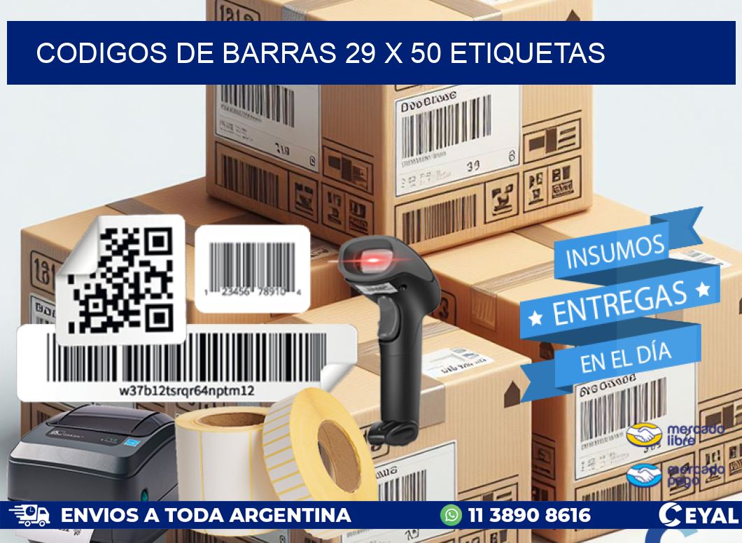 codigos de barras 29 x 50 etiquetas