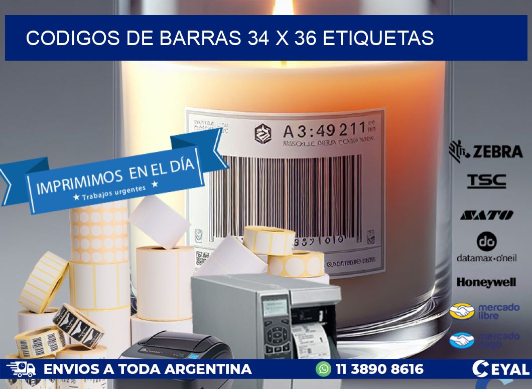 codigos de barras 34 x 36 etiquetas