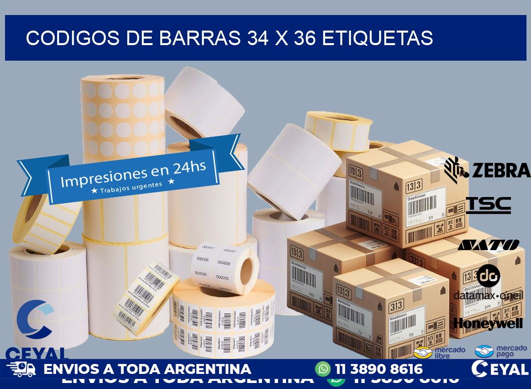 codigos de barras 34 x 36 etiquetas