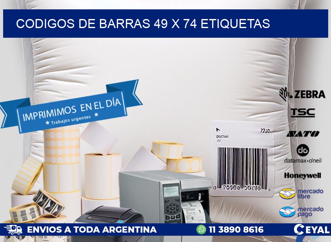 codigos de barras 49 x 74 etiquetas