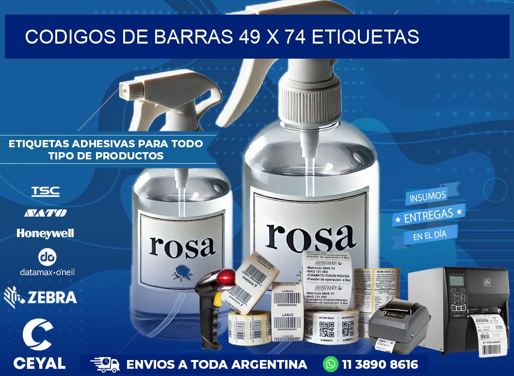 codigos de barras 49 x 74 etiquetas