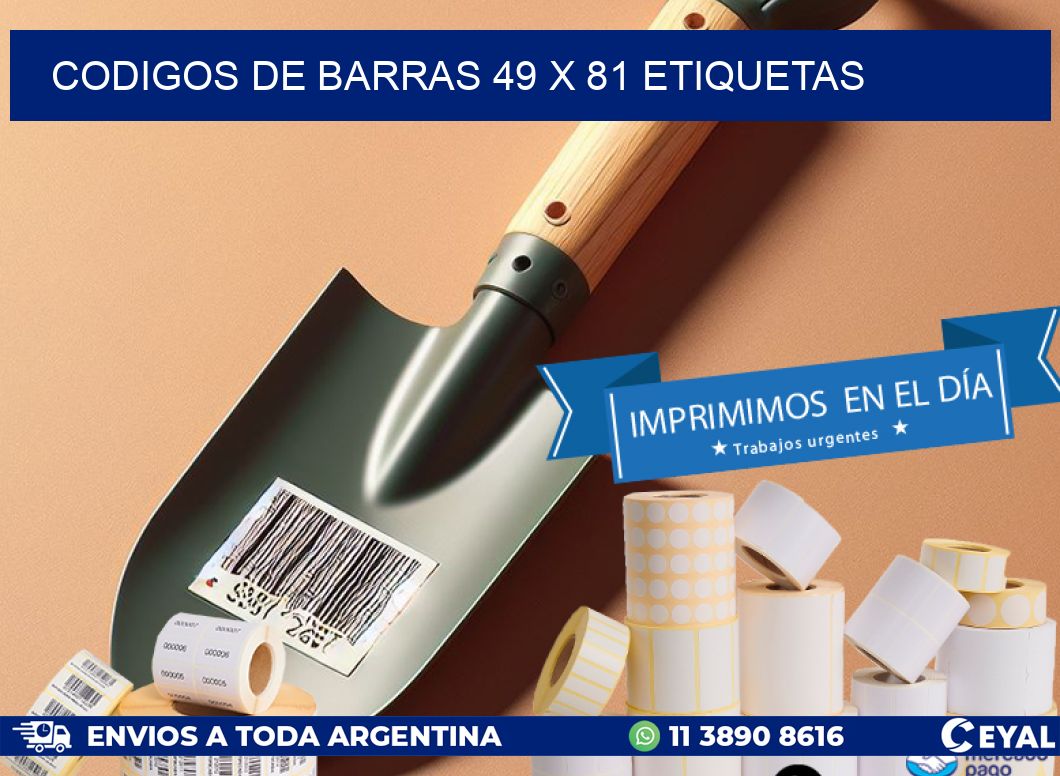 codigos de barras 49 x 81 etiquetas
