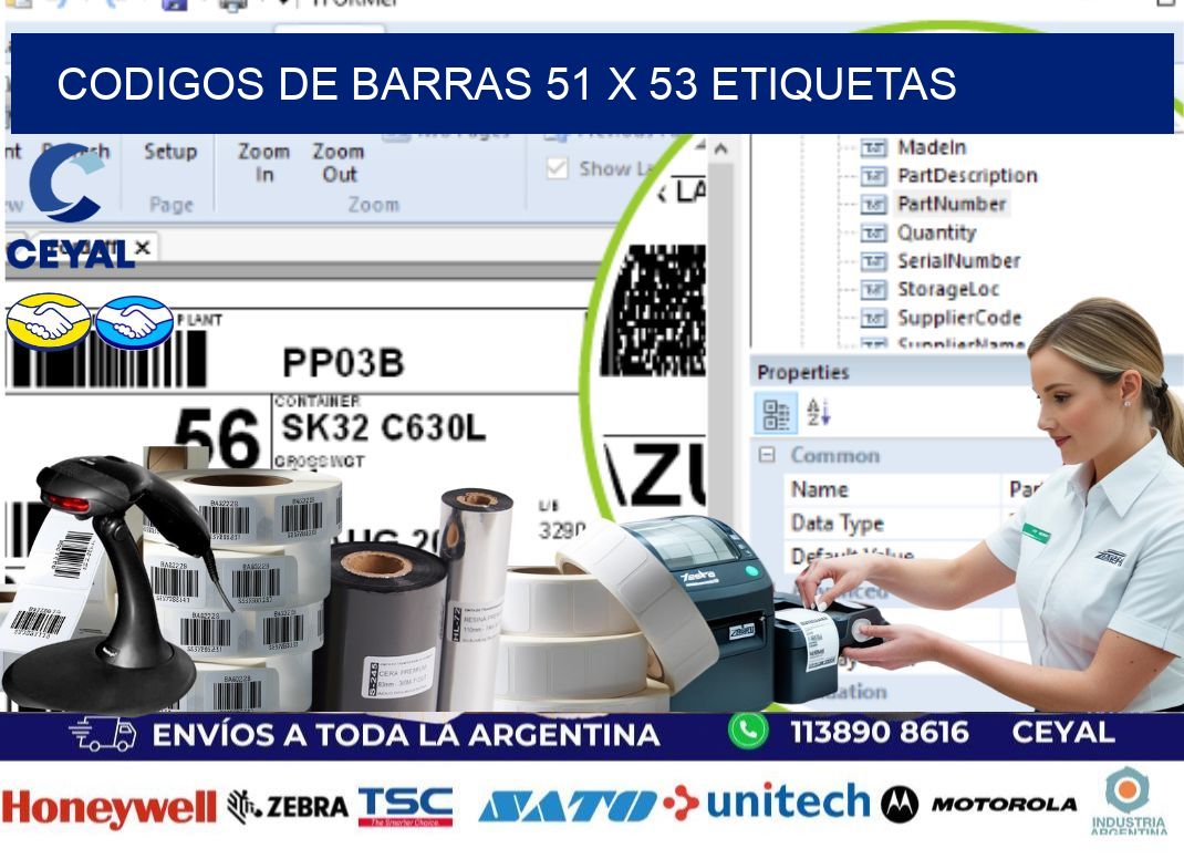 codigos de barras 51 x 53 etiquetas
