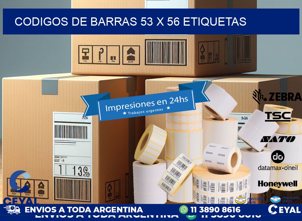 codigos de barras 53 x 56 etiquetas