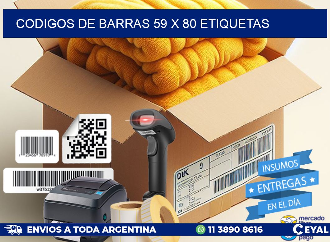 codigos de barras 59 x 80 etiquetas