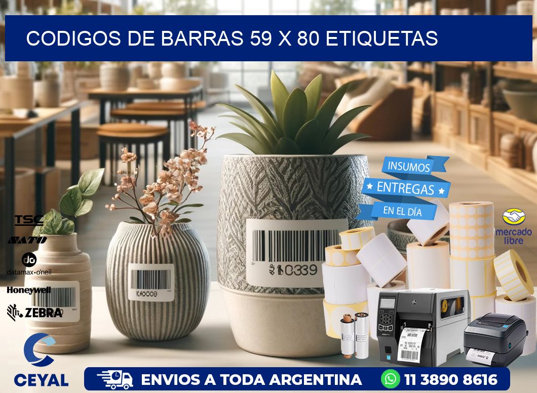 codigos de barras 59 x 80 etiquetas