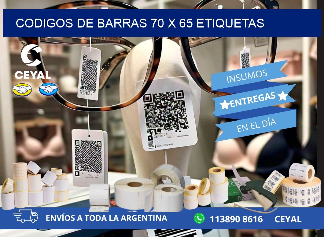 codigos de barras 70 x 65 etiquetas