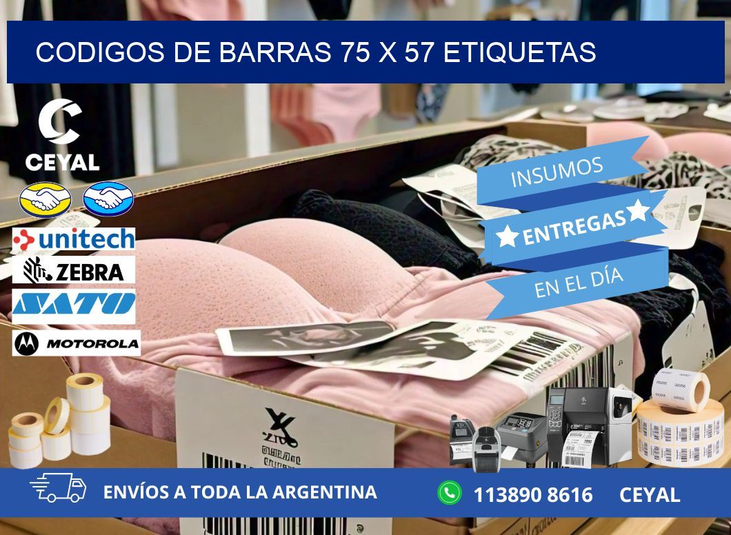 codigos de barras 75 x 57 etiquetas