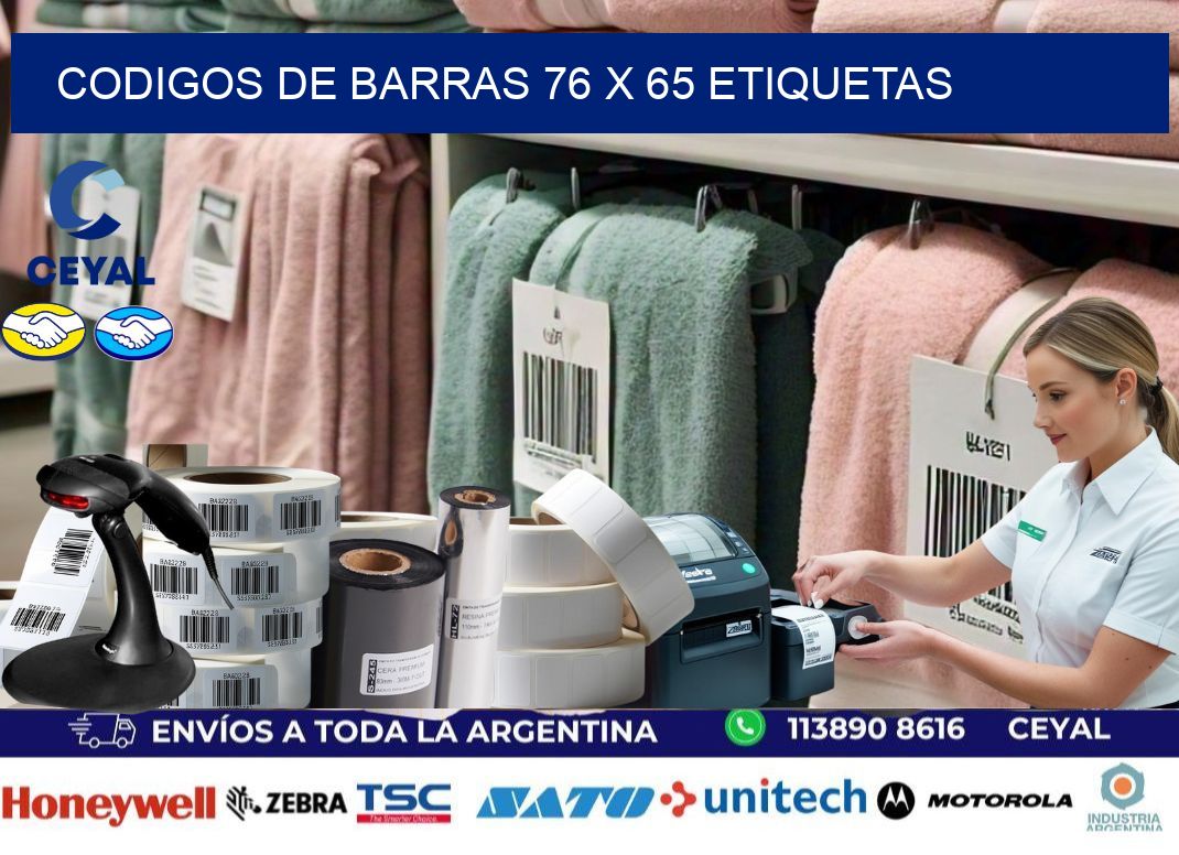 codigos de barras 76 x 65 etiquetas