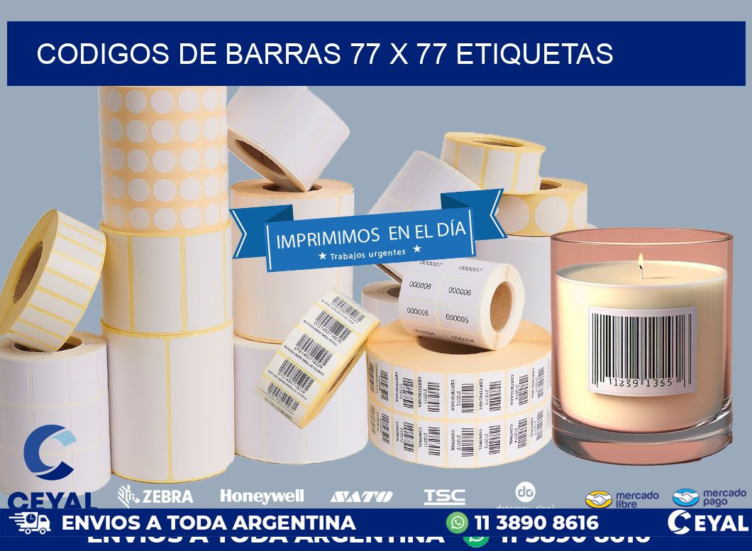 codigos de barras 77 x 77 etiquetas