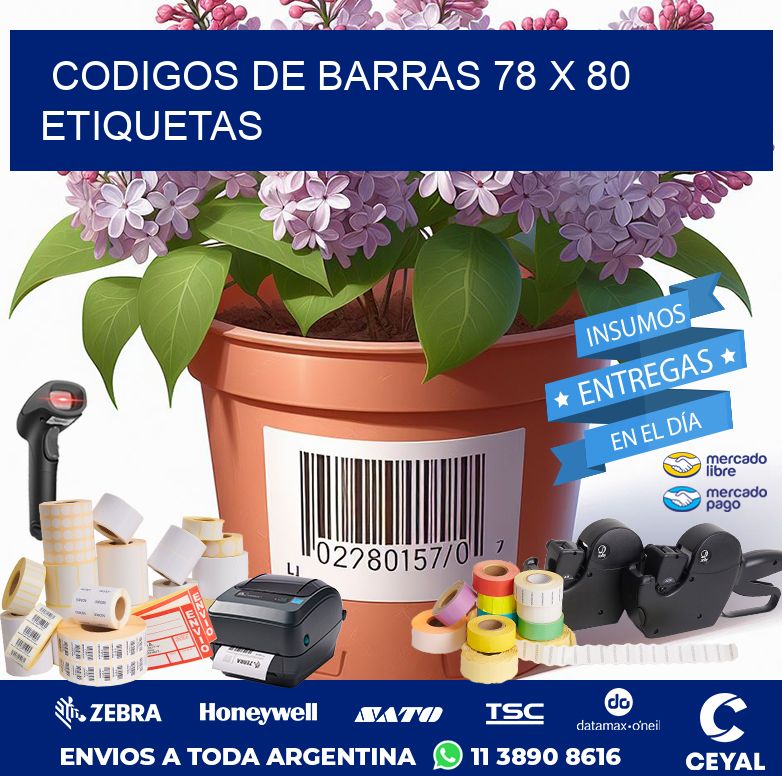 codigos de barras 78 x 80 etiquetas