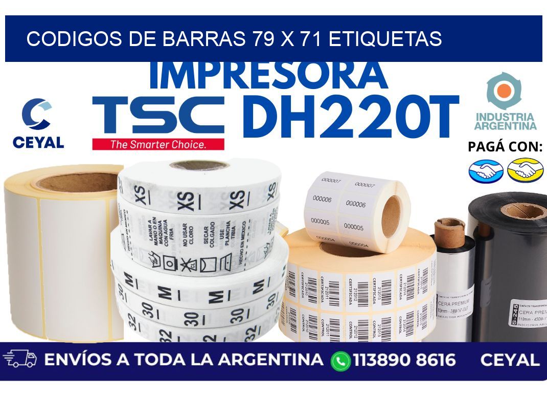 codigos de barras 79 x 71 etiquetas