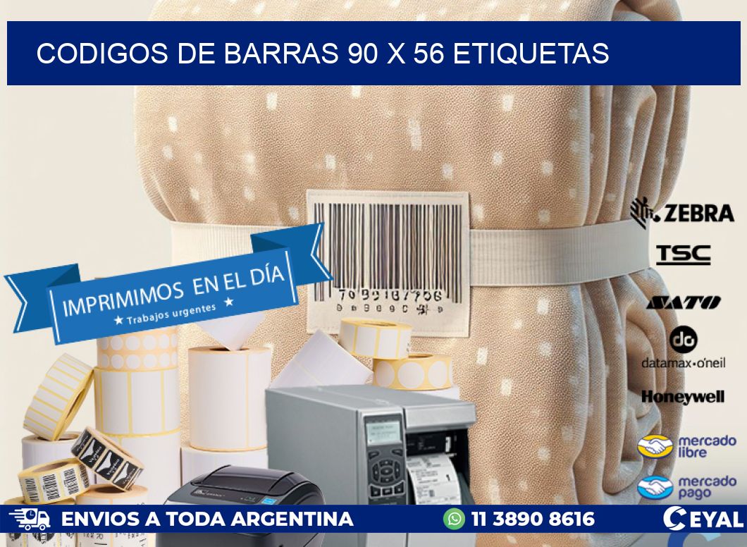 codigos de barras 90 x 56 etiquetas