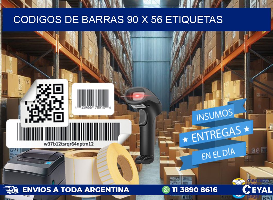 codigos de barras 90 x 56 etiquetas