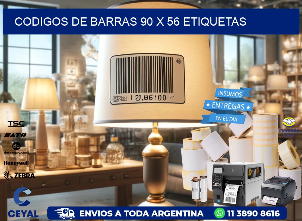 codigos de barras 90 x 56 etiquetas