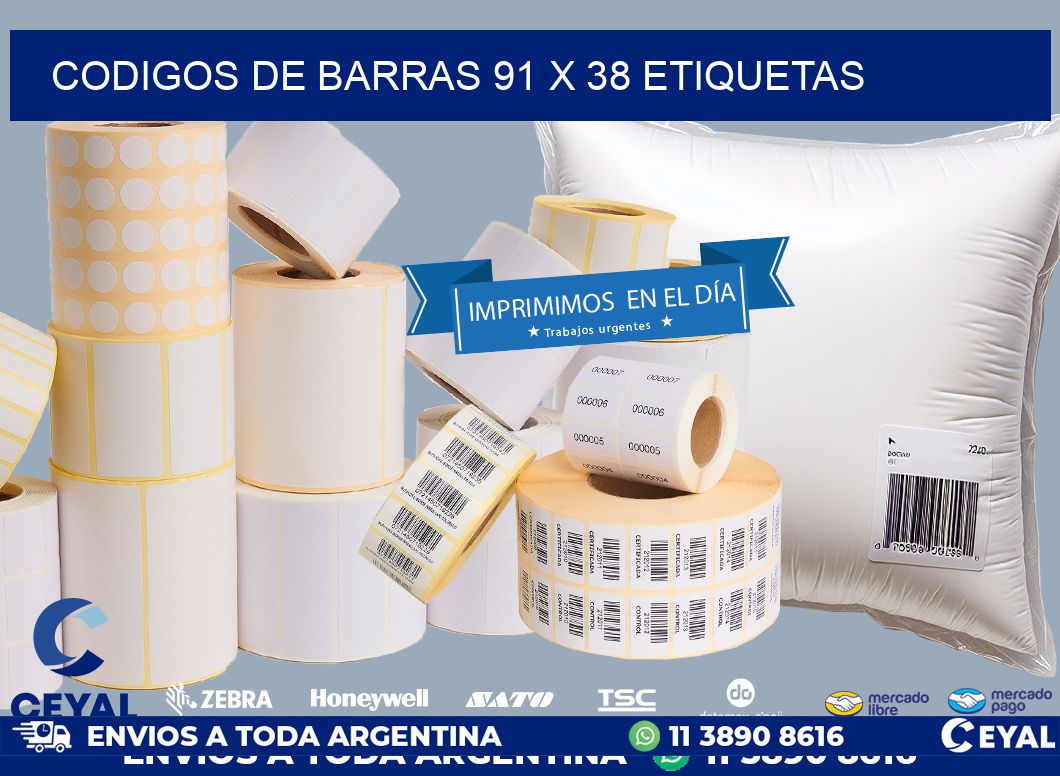 codigos de barras 91 x 38 etiquetas