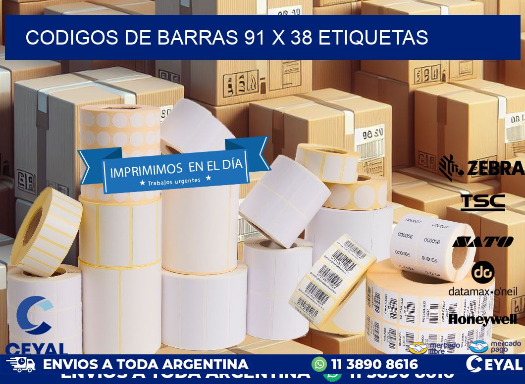 codigos de barras 91 x 38 etiquetas