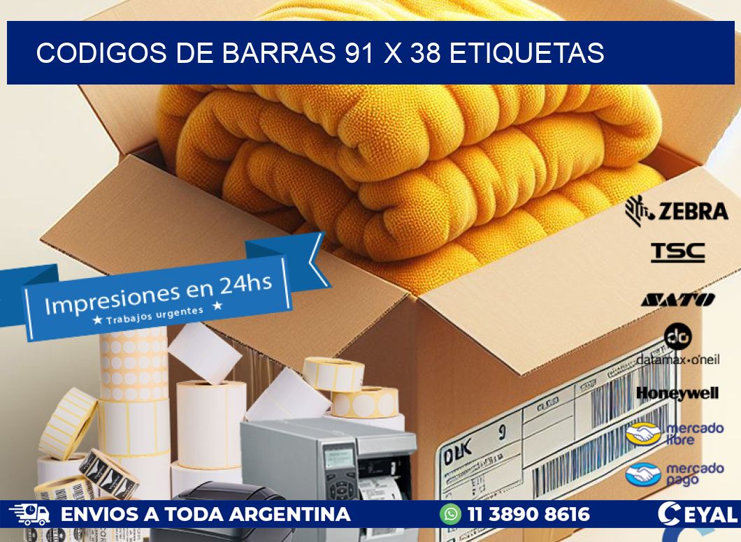codigos de barras 91 x 38 etiquetas