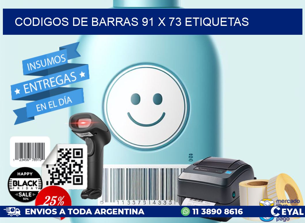 codigos de barras 91 x 73 etiquetas