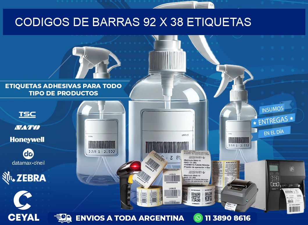 codigos de barras 92 x 38 etiquetas