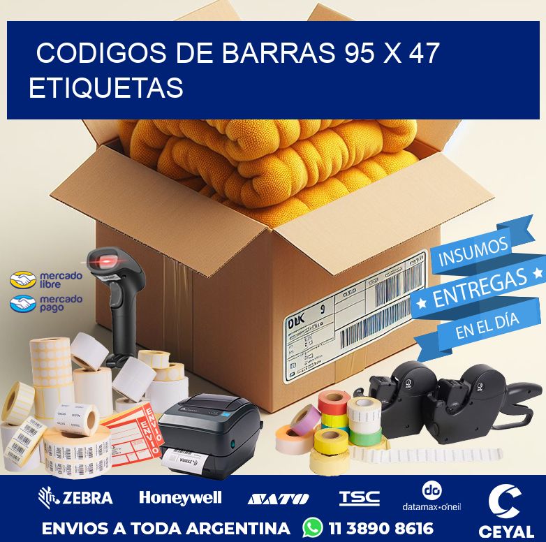 codigos de barras 95 x 47 etiquetas