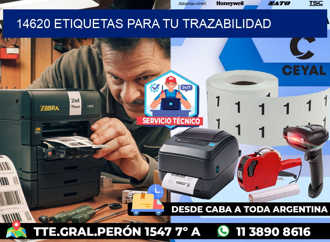14620 etiquetas para tu trazabilidad
