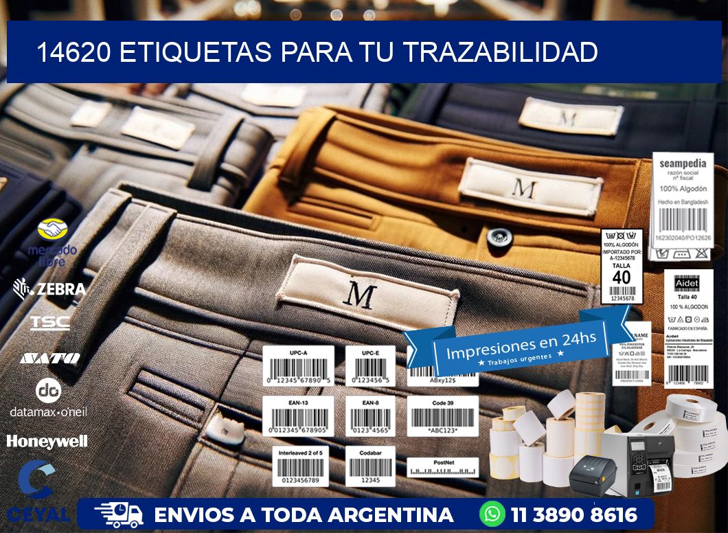 14620 etiquetas para tu trazabilidad