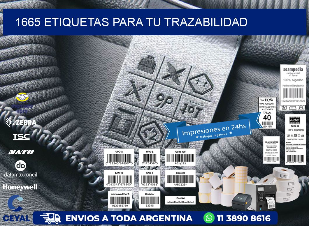 1665 etiquetas para tu trazabilidad