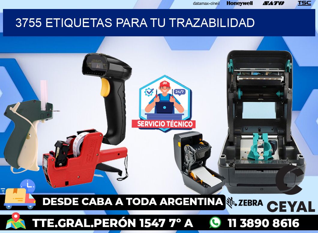 3755 etiquetas para tu trazabilidad