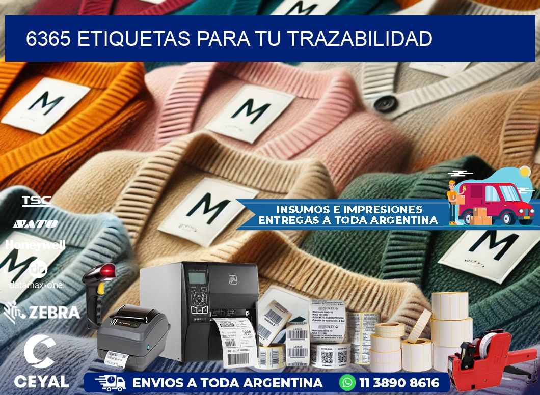 6365 etiquetas para tu trazabilidad