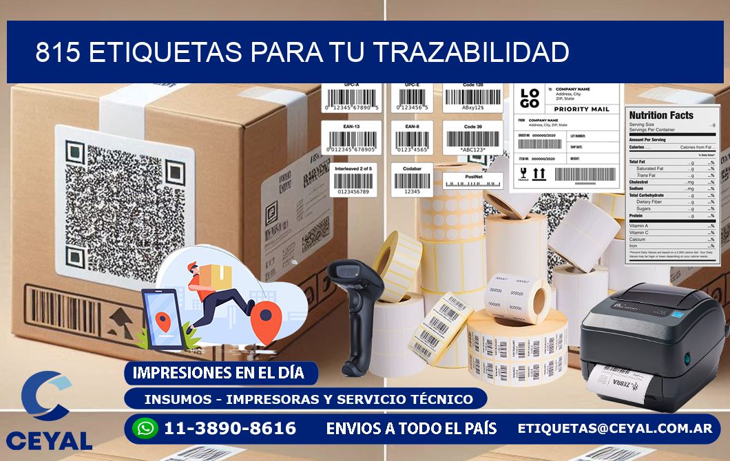 815 etiquetas para tu trazabilidad