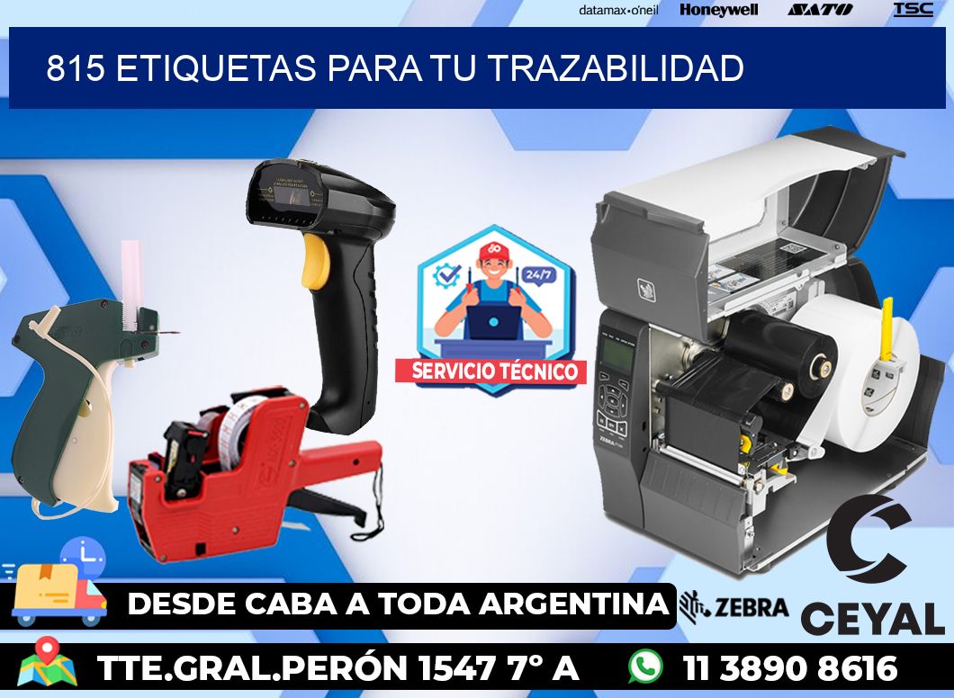815 etiquetas para tu trazabilidad