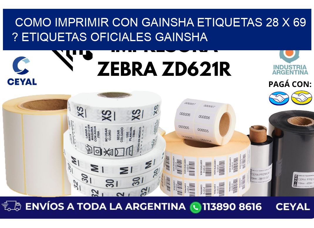 como imprimir con gainsha etiquetas 28 x 69 ? etiquetas oficiales gainsha