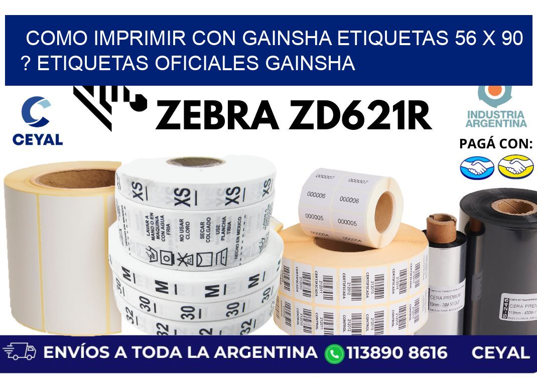 como imprimir con gainsha etiquetas 56 x 90 ? etiquetas oficiales gainsha