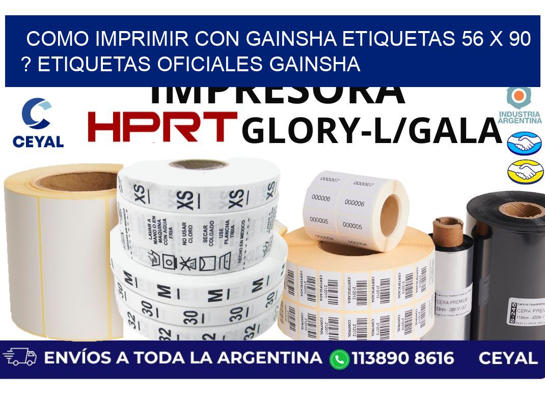 como imprimir con gainsha etiquetas 56 x 90 ? etiquetas oficiales gainsha