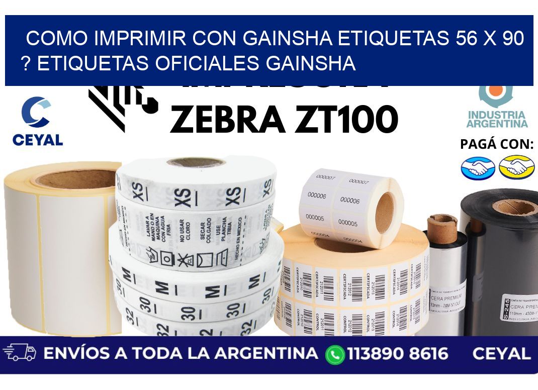 como imprimir con gainsha etiquetas 56 x 90 ? etiquetas oficiales gainsha