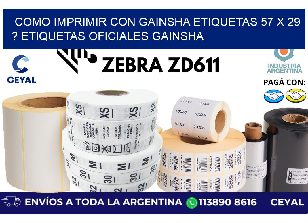 como imprimir con gainsha etiquetas 57 x 29 ? etiquetas oficiales gainsha