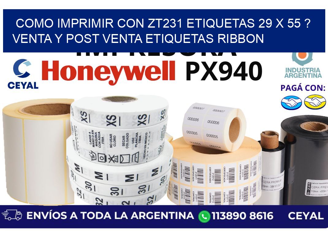 como imprimir con zt231 etiquetas 29 x 55 ? Venta y post venta etiquetas ribbon
