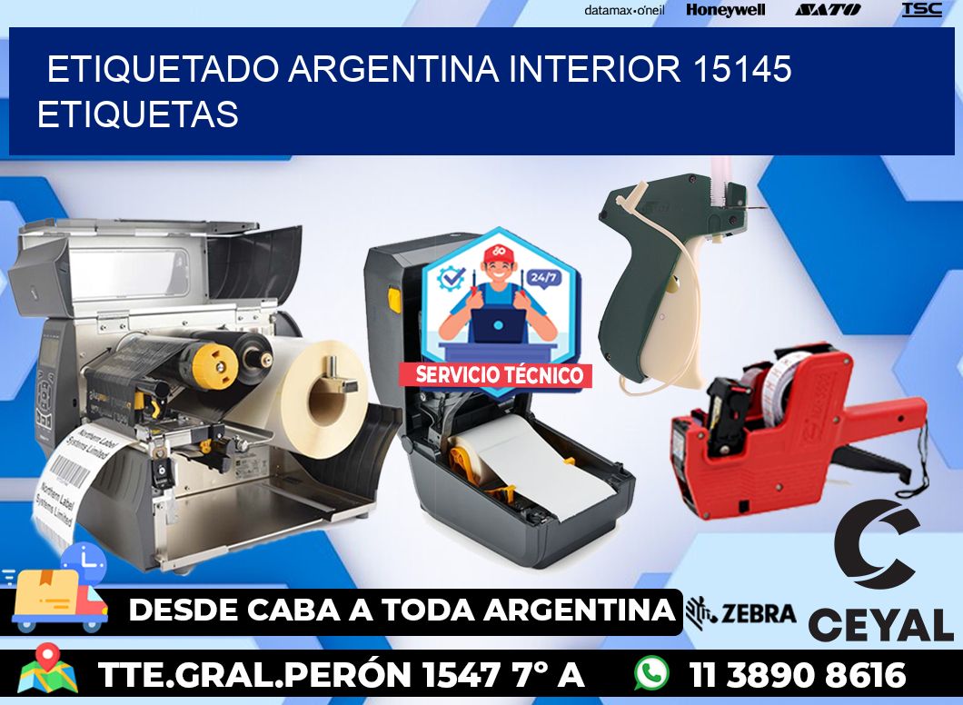 etiquetado argentina interior 15145 etiquetas