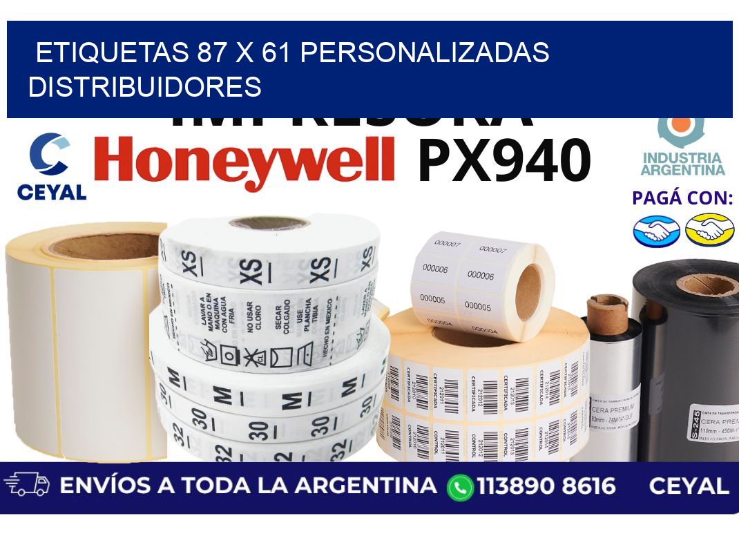 etiquetas 87 x 61 personalizadas distribuidores
