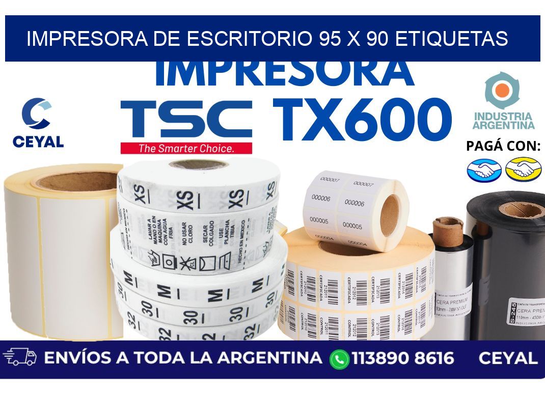 impresora de escritorio 95 x 90 etiquetas