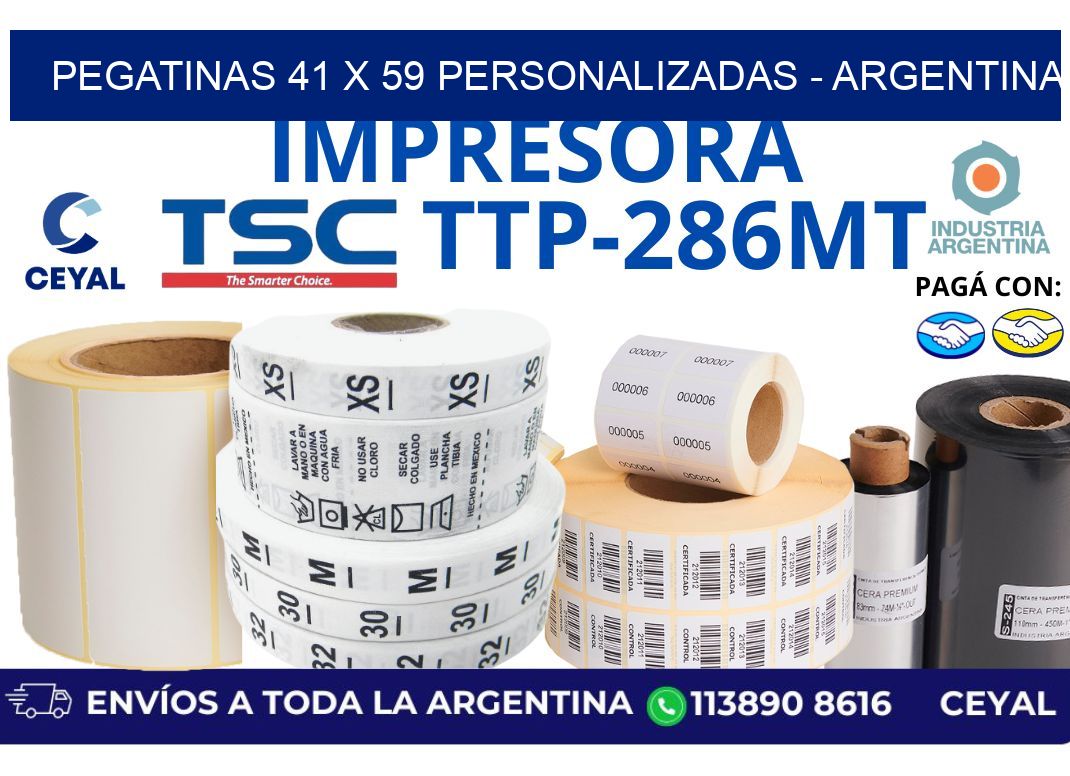 pegatinas 41 x 59 personalizadas - Argentina