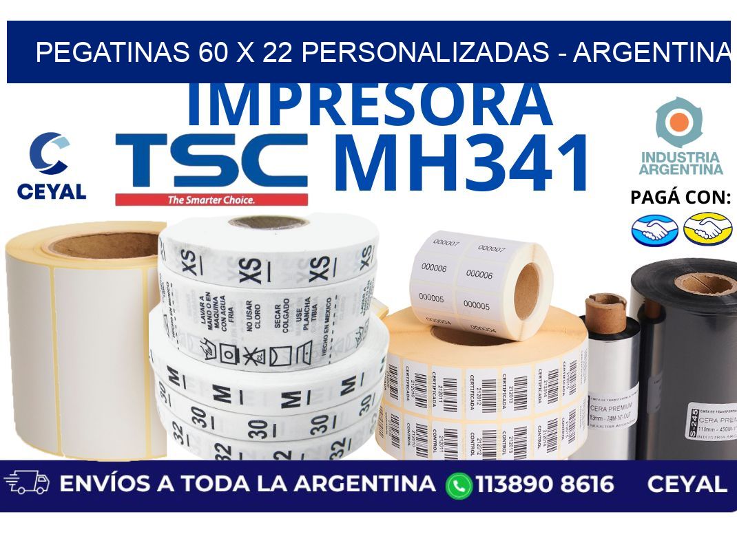 pegatinas 60 x 22 personalizadas – Argentina