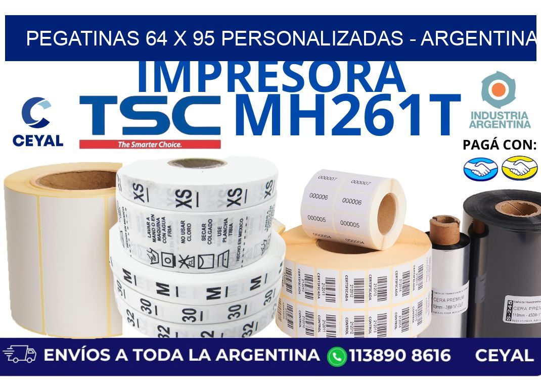 pegatinas 64 x 95 personalizadas - Argentina