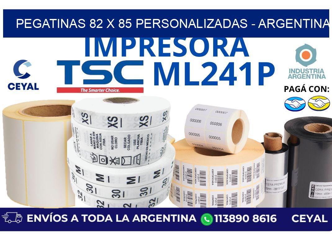 pegatinas 82 x 85 personalizadas - Argentina