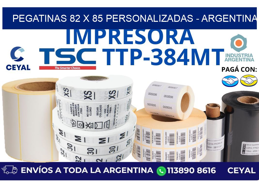 pegatinas 82 x 85 personalizadas – Argentina