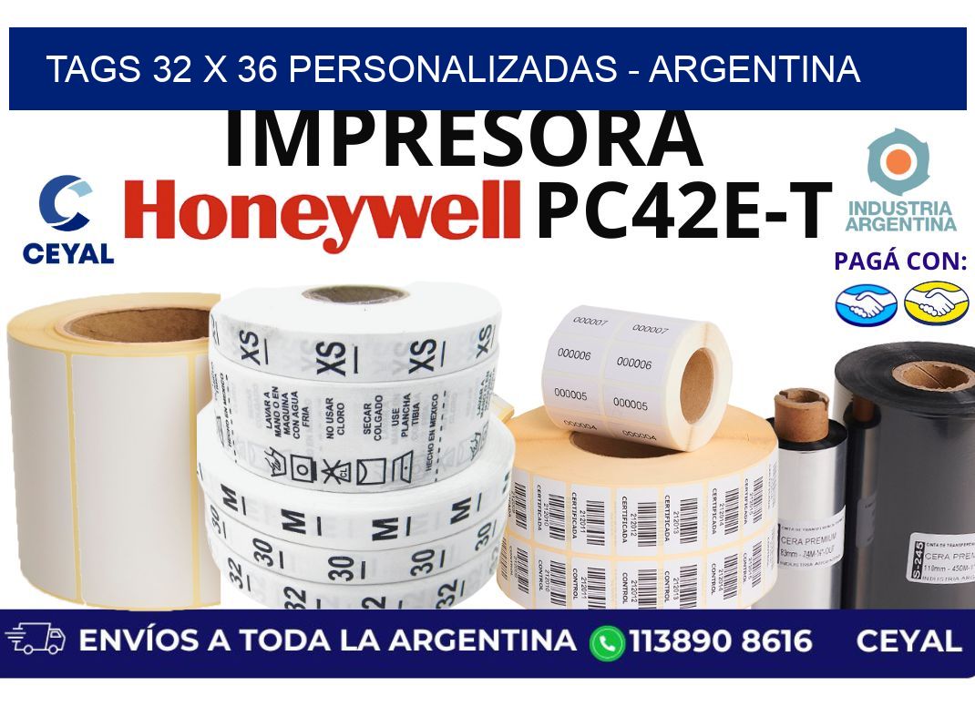 tags 32 x 36 personalizadas – Argentina