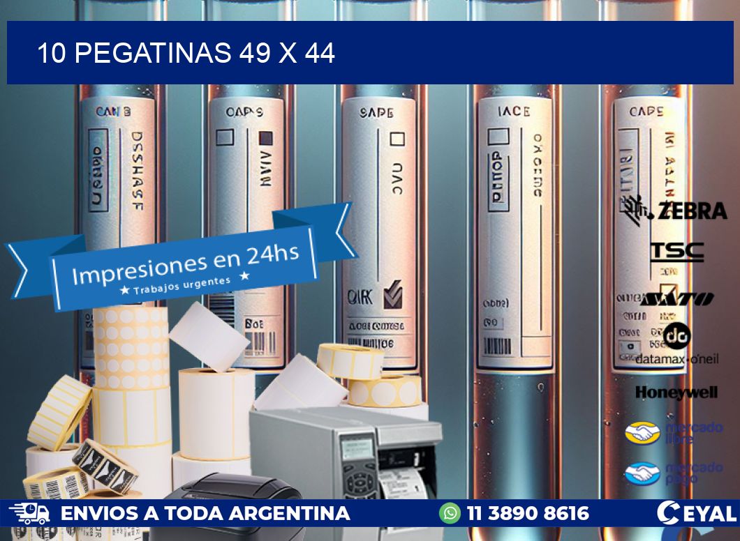 10 PEGATINAS 49 x 44