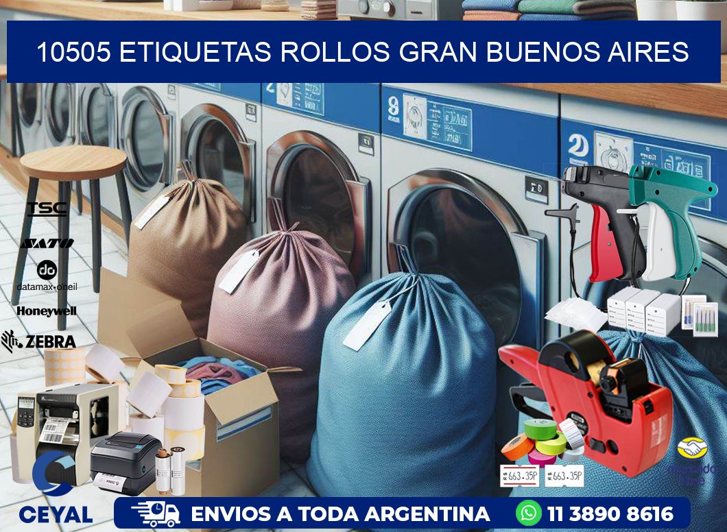 10505 etiquetas rollos GRAN BUENOS AIRES