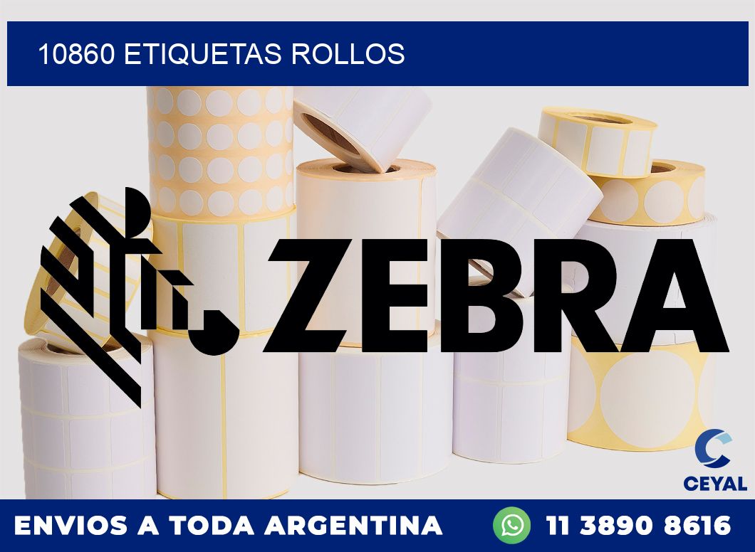 10860 etiquetas rollos
